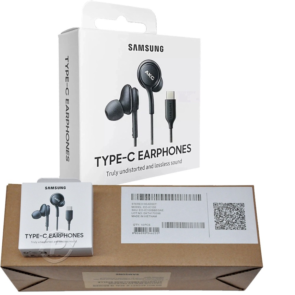 Genuine AKG Samsung Type-C Earphone EO-IC100 USB-C In-Ear Headphone w/MIC Remote