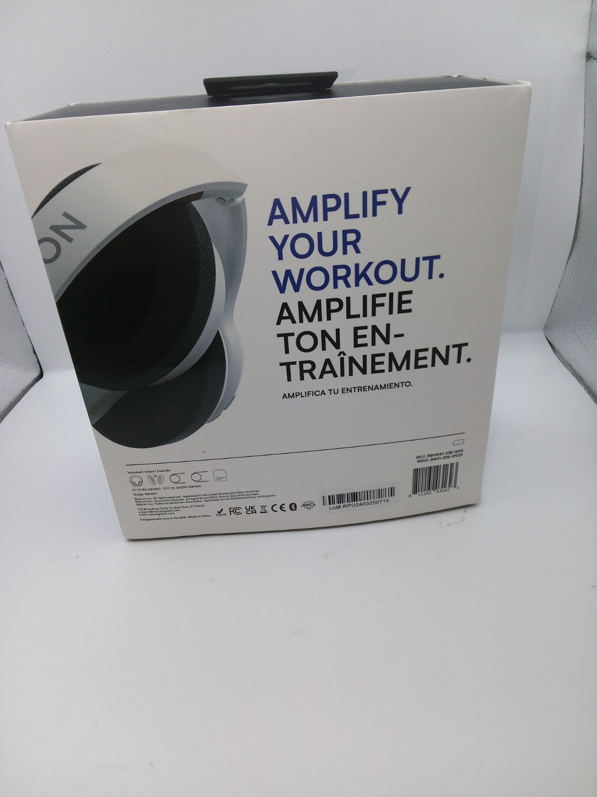 Raycon Fitness Wireless Bluetooth Over-Ear Headphones With Built-In Mic RBH841