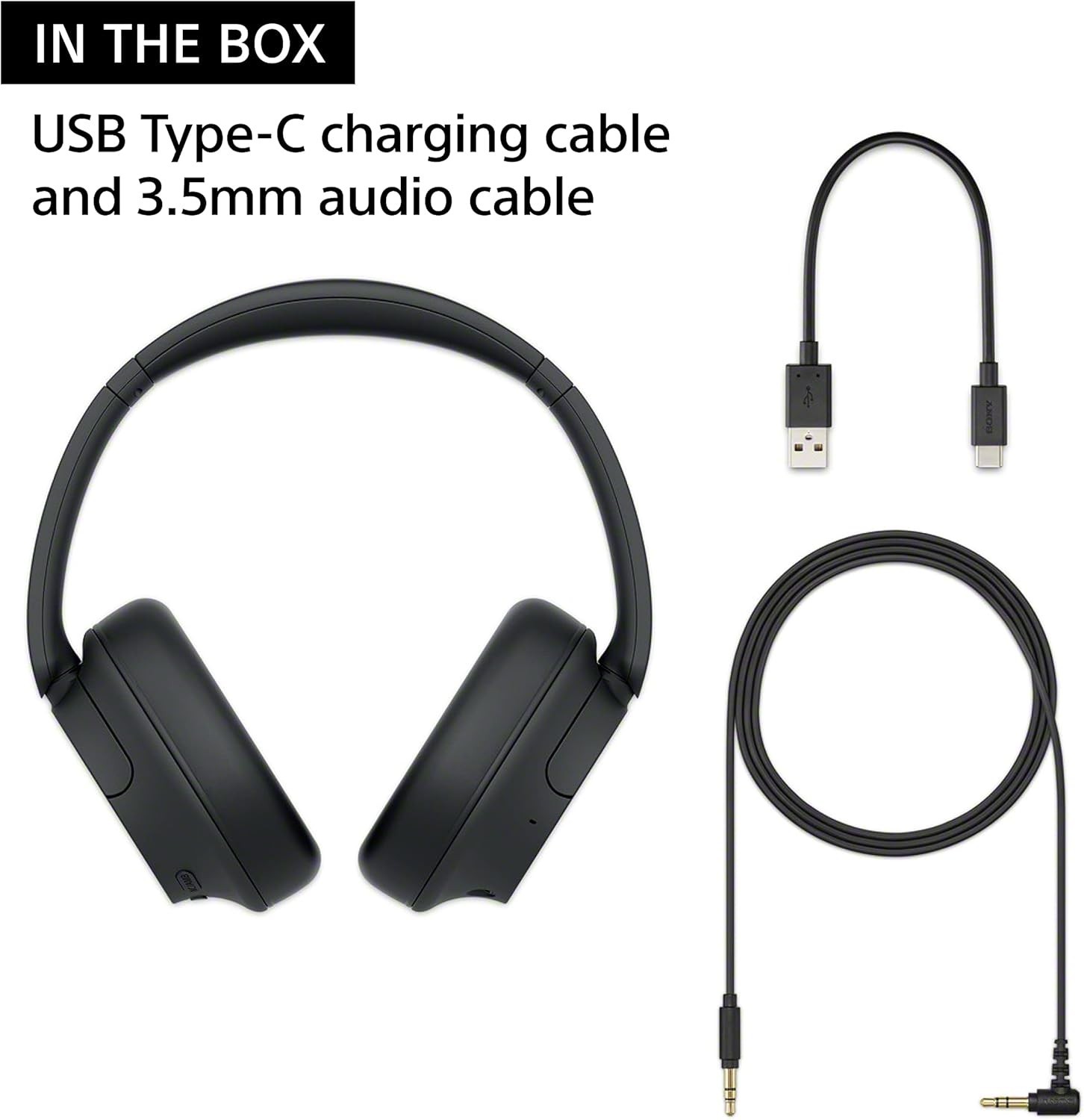 Sony WH-CH720N Over-Ear Noise Cancelling Bluetooth Headphones – White