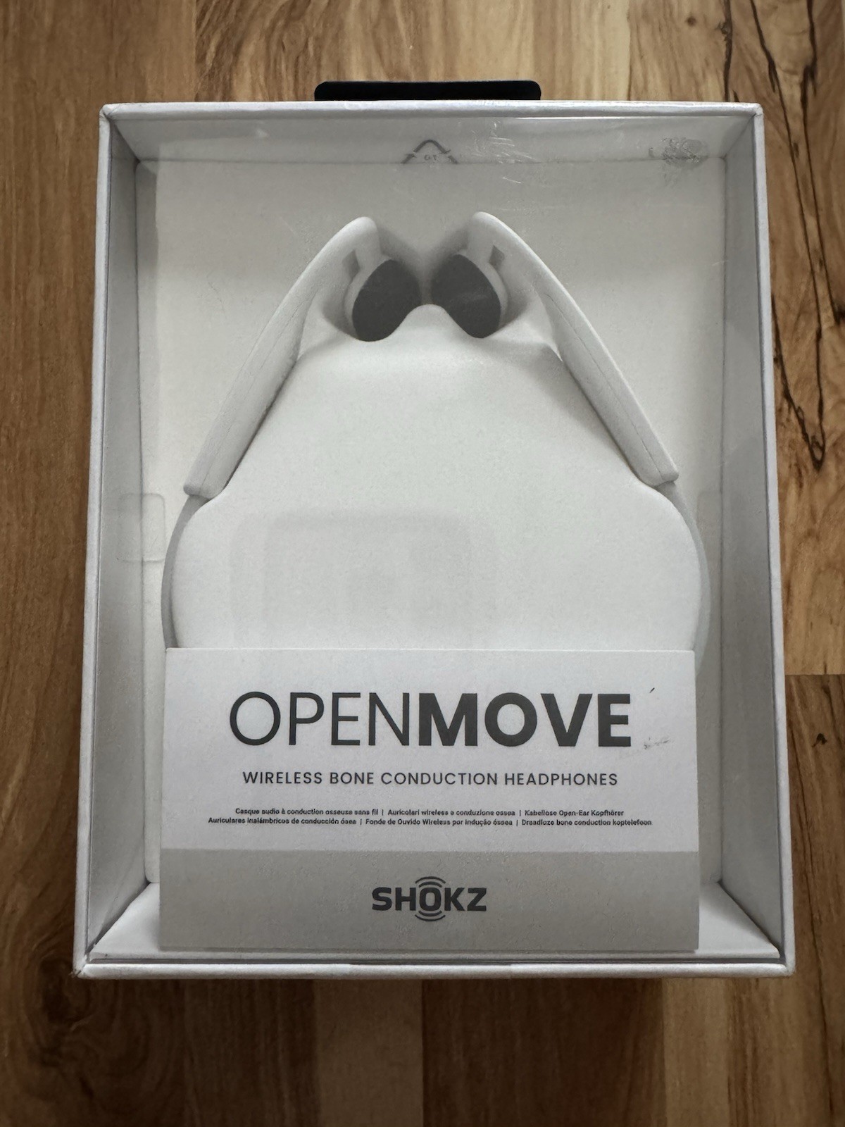 Shokz OpenMove Wireless Bone Conduction Headphones (White) – New Sealed