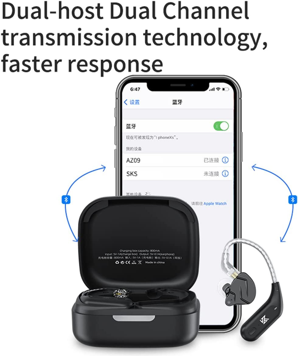 AZ09 Bluetooth 5.2 Module Wireless Waterproof Ear Hook Extra Long Battery Life B