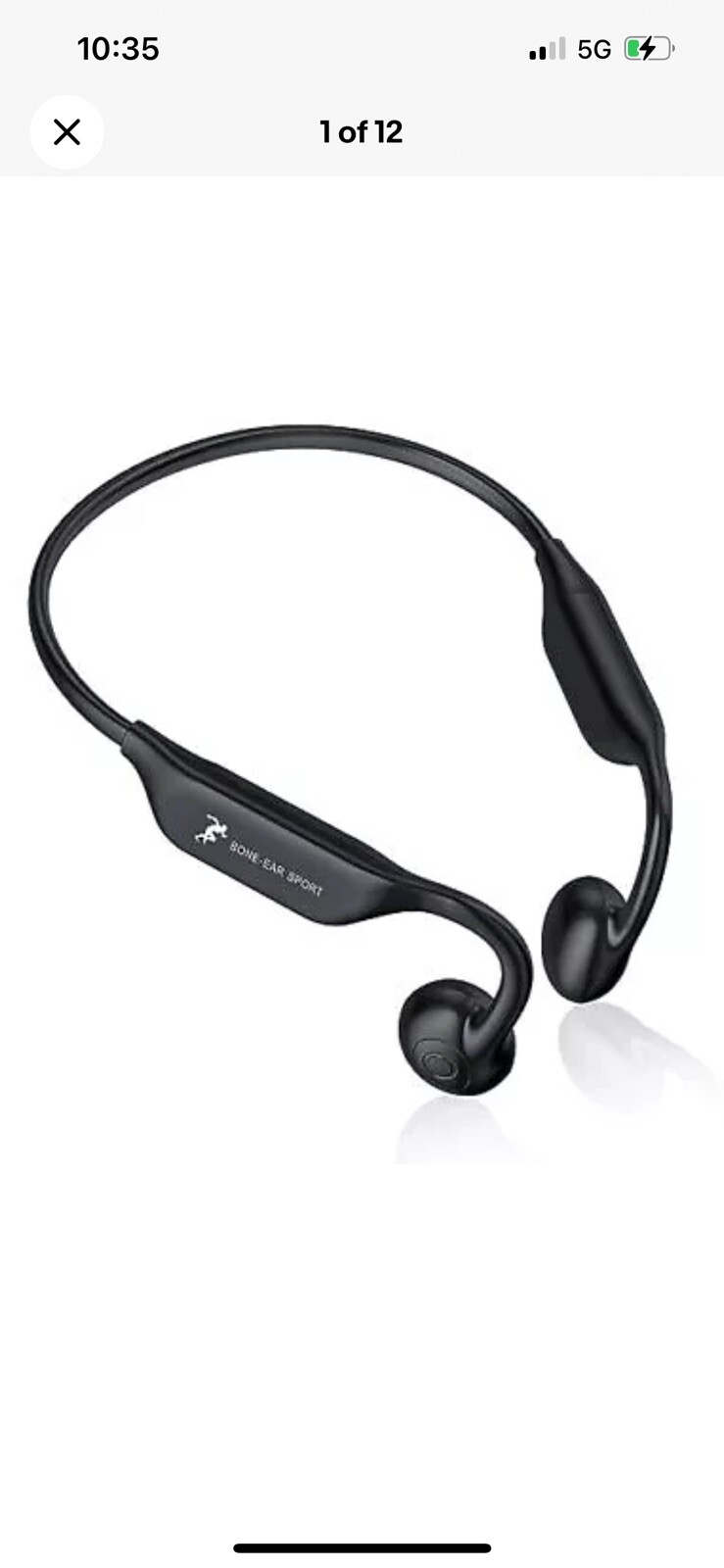 Bone Conduction Headphones Open Ear Bluetooth 5.2 IP67 Sweat Resistant