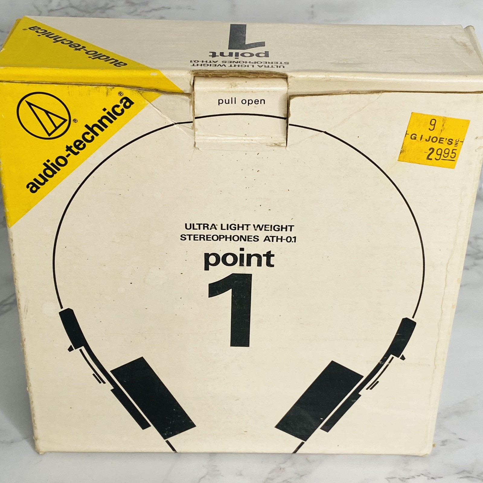 Audio-Technica ATH-0.1 Light Weight Stereophones Point 1 With Box Vtg Japan