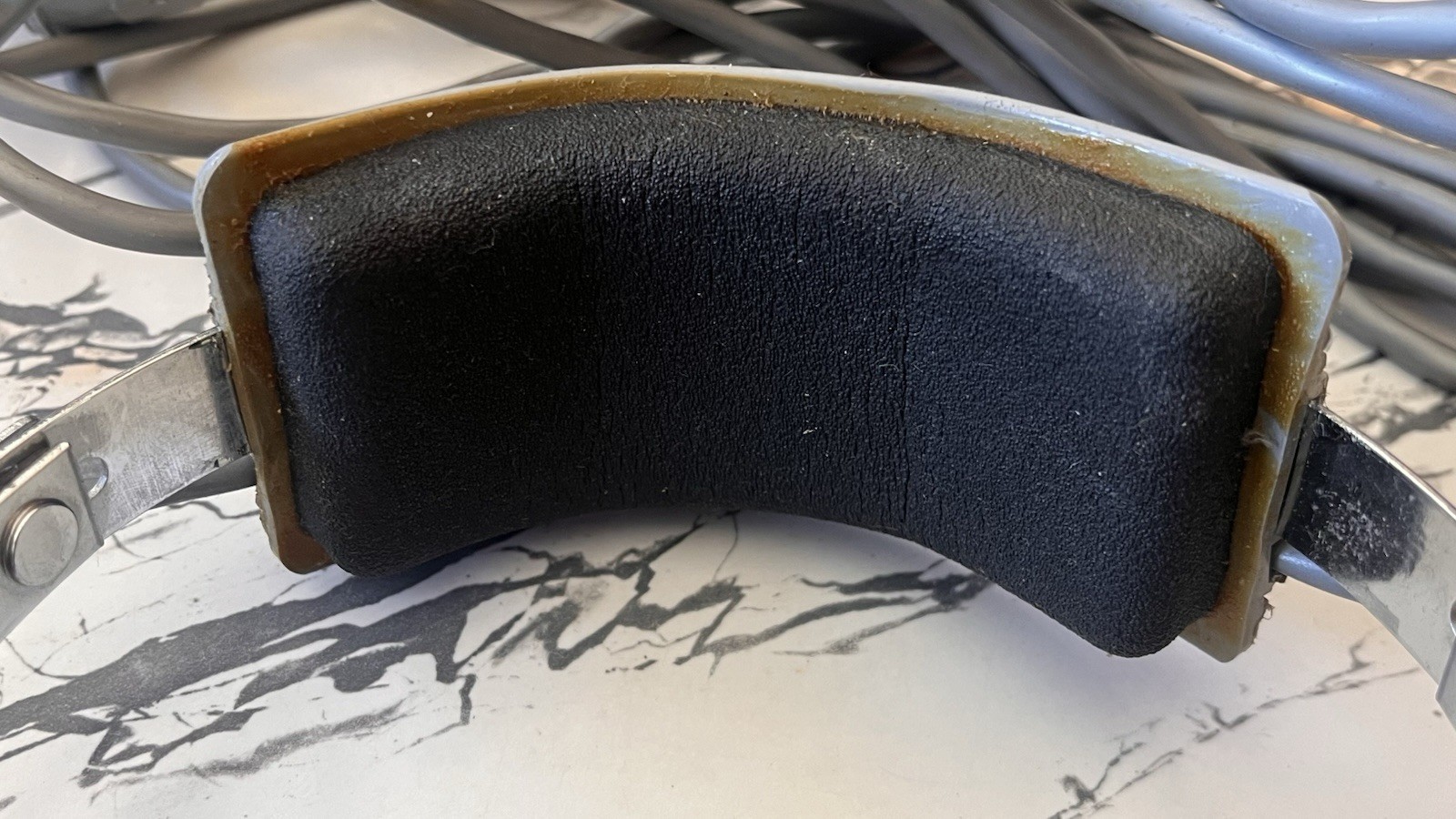 Vtg 1960’s David Clark Model 100 Listen Only Audio Headphones Over the Head VGUC