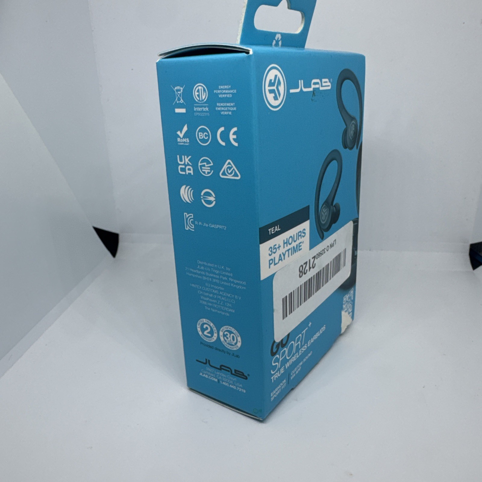 JLab Go Sport Plus True Wireless Bluetooth Earbuds-color TEAL