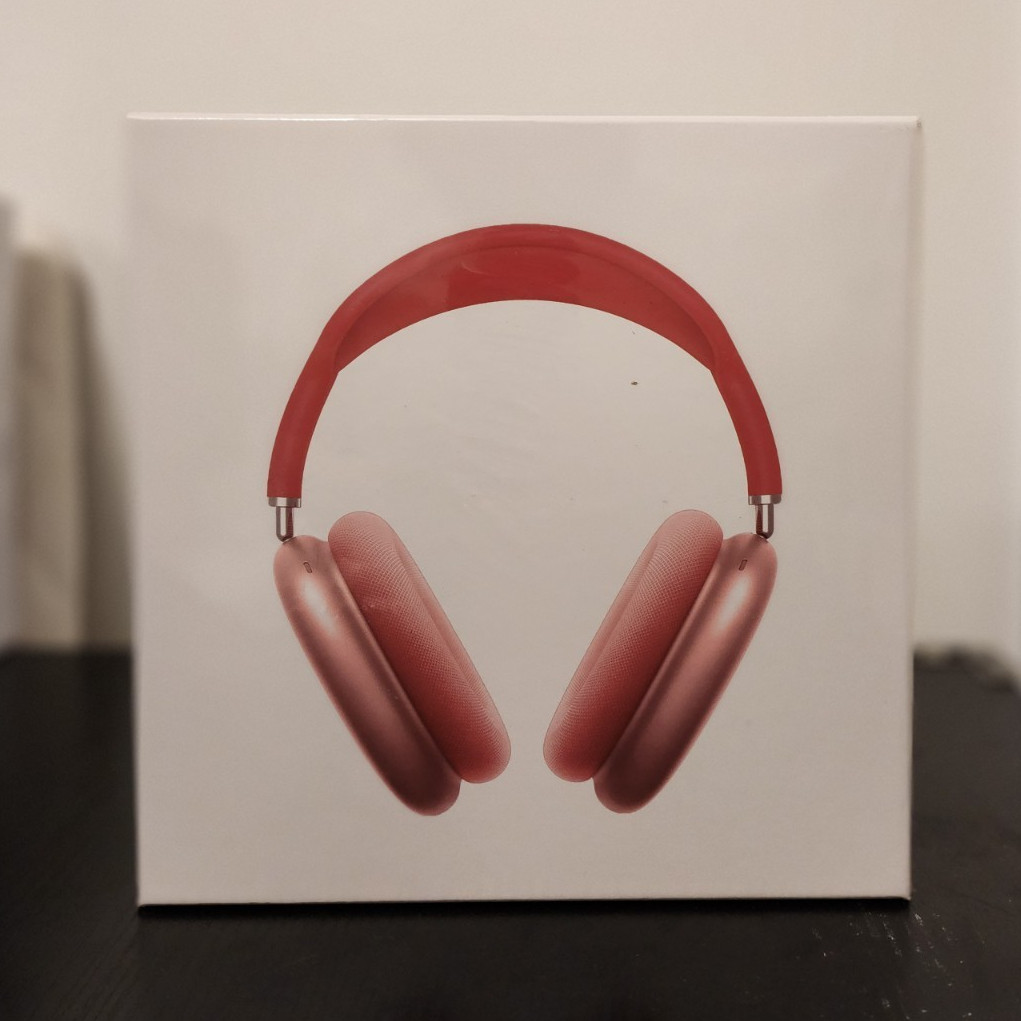 Bluetooth Wireless Over-Ear Headband Headphones, Red, Built-In Mic, 40mm