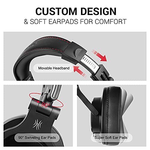 Genuine OneOdio A71 Professional Wired Over Ear Headphones Studio Stereo Sound