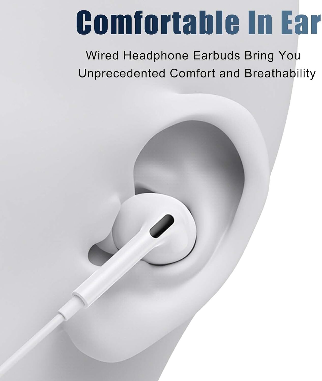 2 Pack In-Ear Headphones USB-C Earbuds for iPhone 15 Pro Max /Galaxy S24 S23 S22
