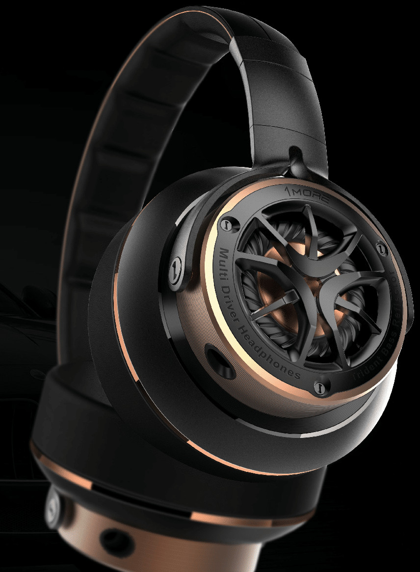 1MORE H1707 Triple Driver Over Ear Headphones (Gold)