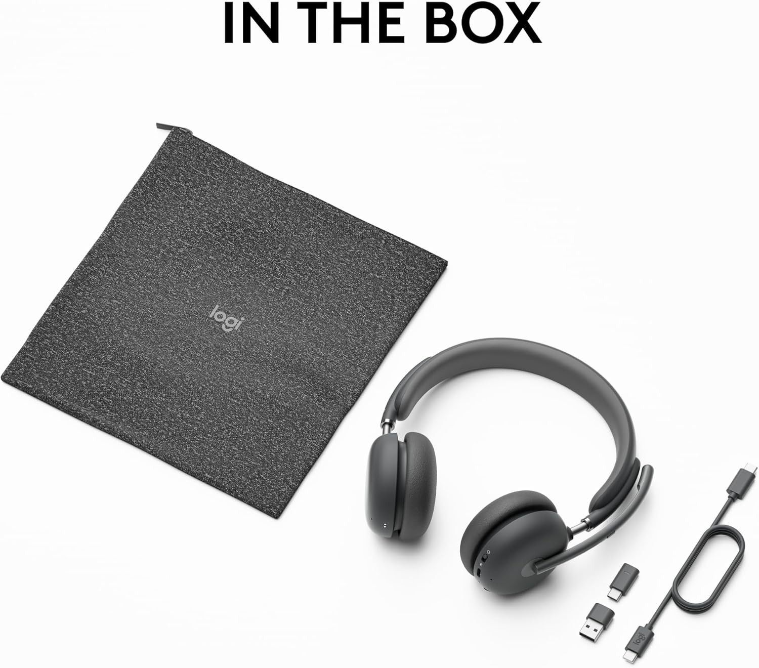 NEW Logitech Zone 950 ANC Wireless Bluetooth USB Headphones Headset Microphone
