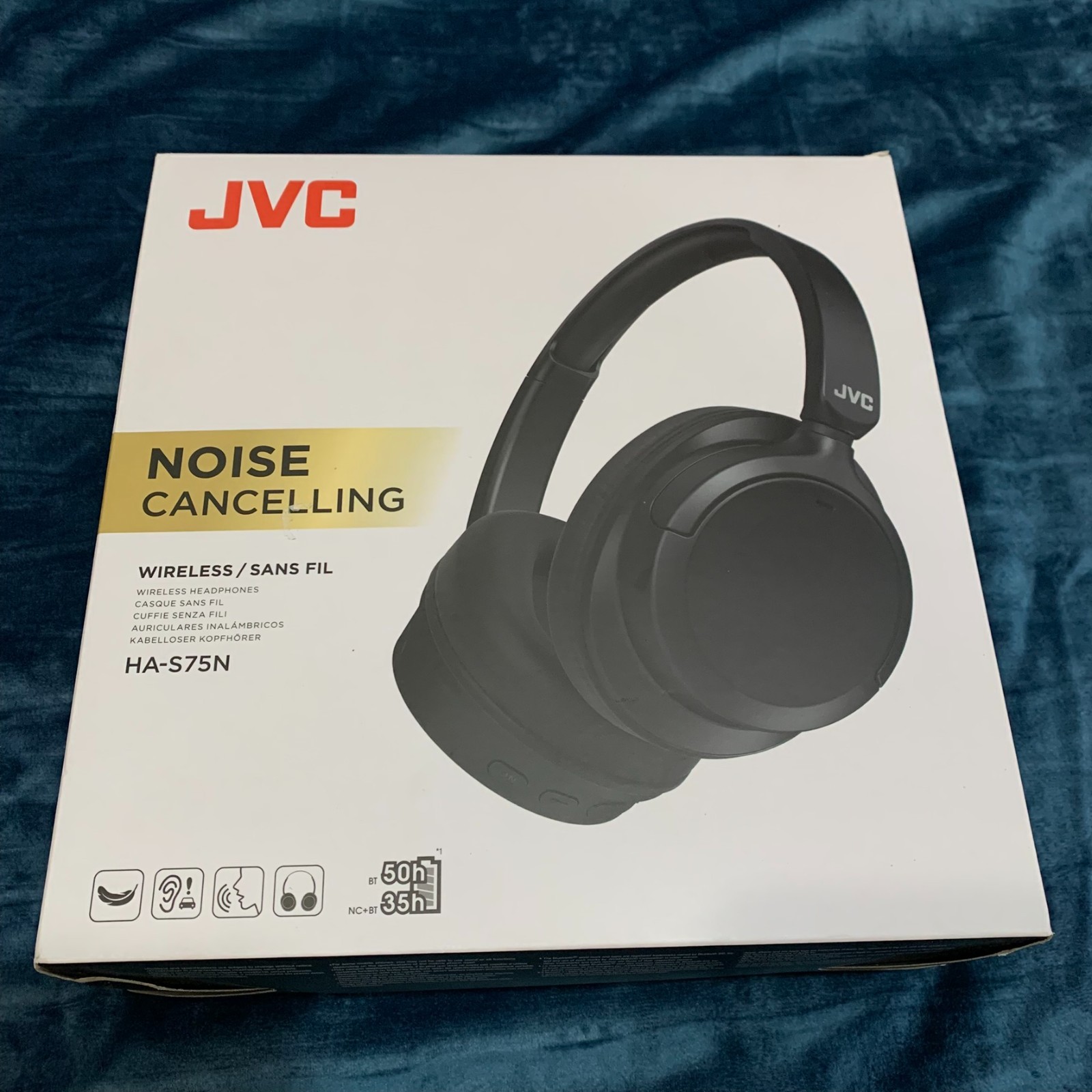 JVC Over Ear Wireless Active Noise Cancelling Headphones ⚡SHIP SAME DAY FREE⚡