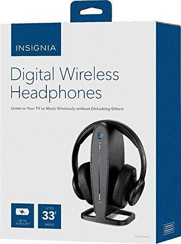 Insignia – NS-HAWHP2 RF Wireless Over-The-Ear Headphones – Black – new