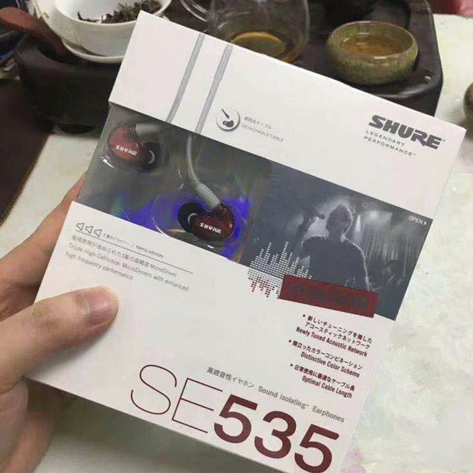 Shure SE535 Headphone Human Voice 3.5mm Sound Isolating SE 535 Replace Earphone