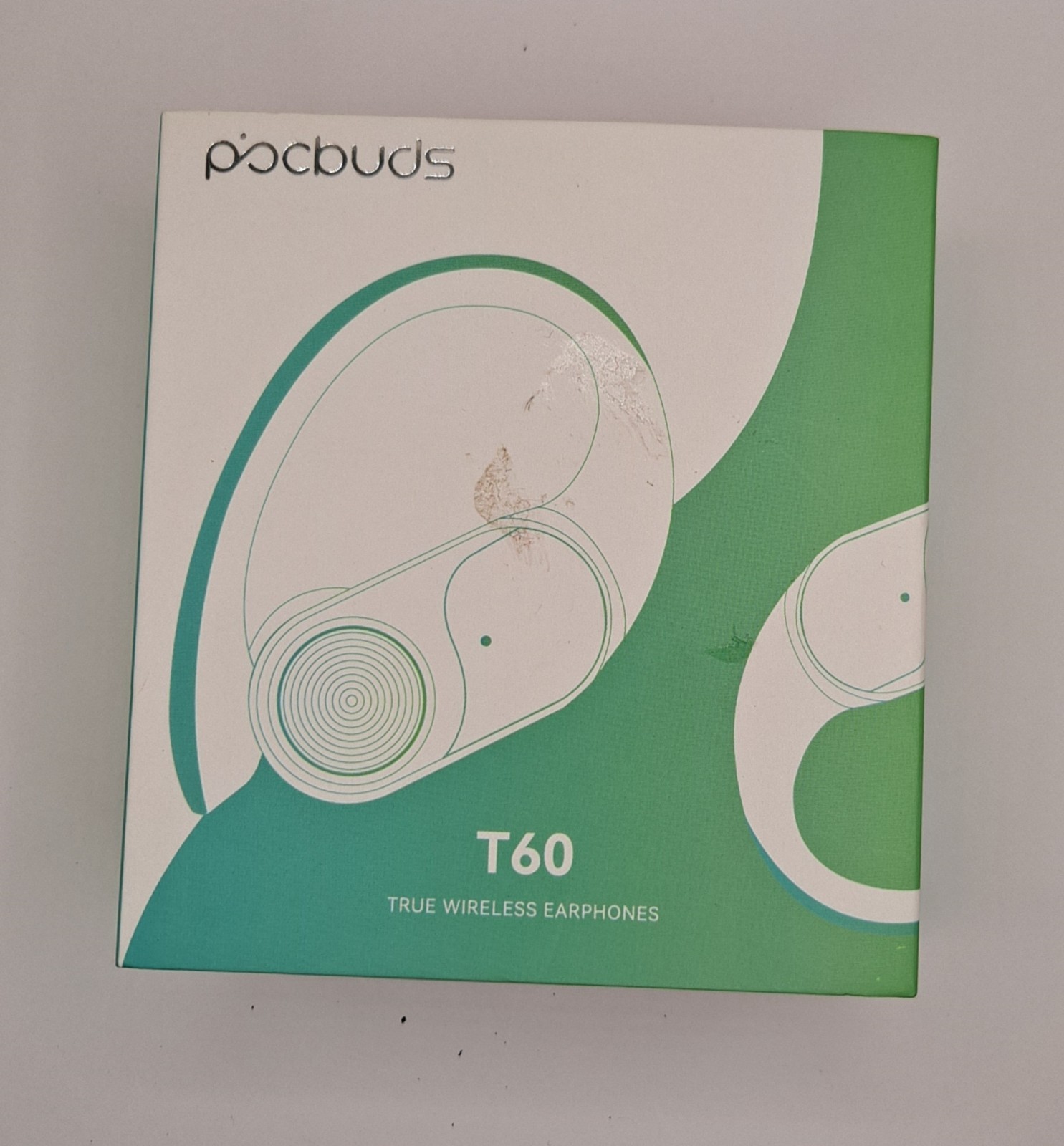 PocBuds T60 True Wireless Earphones Bluetooth Wireless Over Ear Pearl Grey-Read