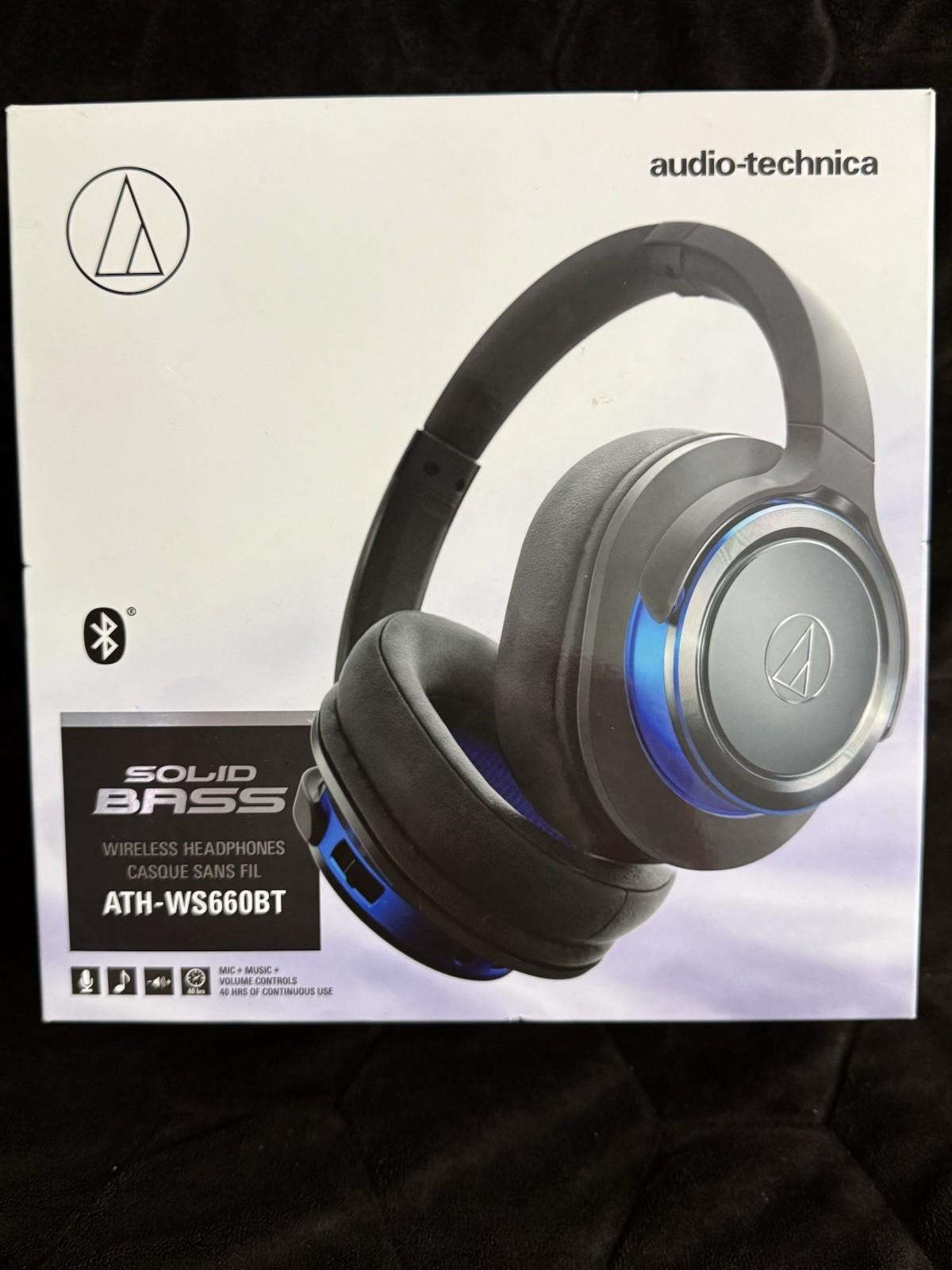audio-technica SOLID BASS Bluetooth headphone ATH-WS660BT NEW US Seller