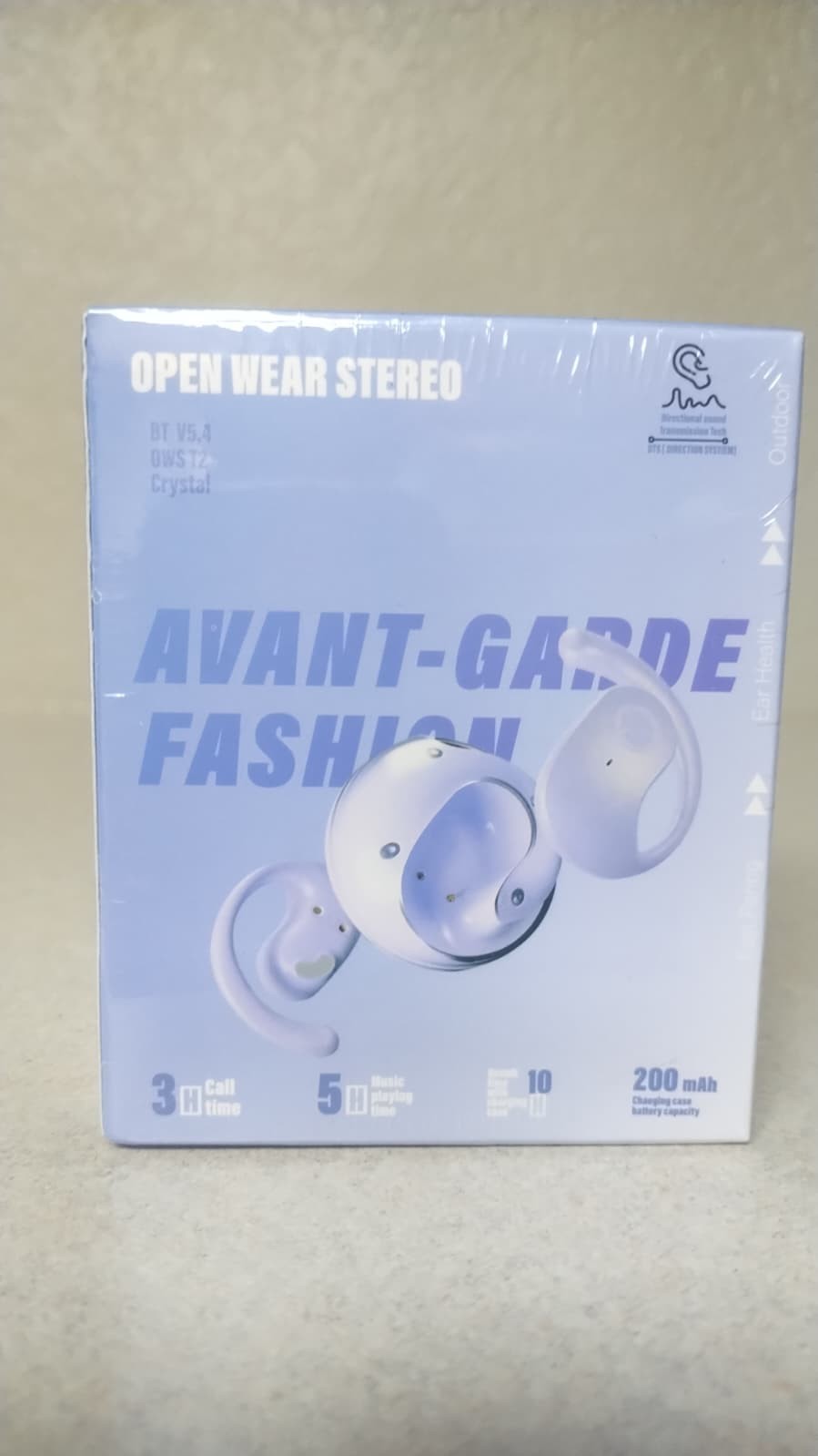 Avant-Garde Fashion OWS T2 Bluetooth 5.4 Open Ear Wireless Earbuds New Sealed