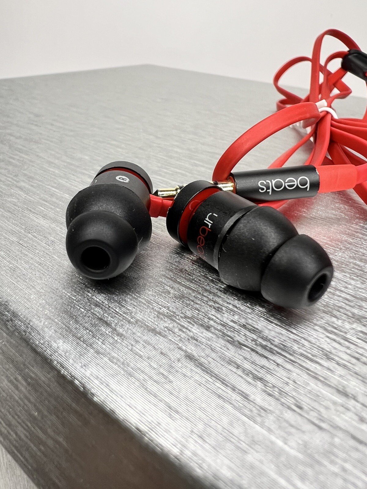 Beats by Dr. Dre urBeats Wired Earbud Headphones – Red/Black Tested & Sanitized