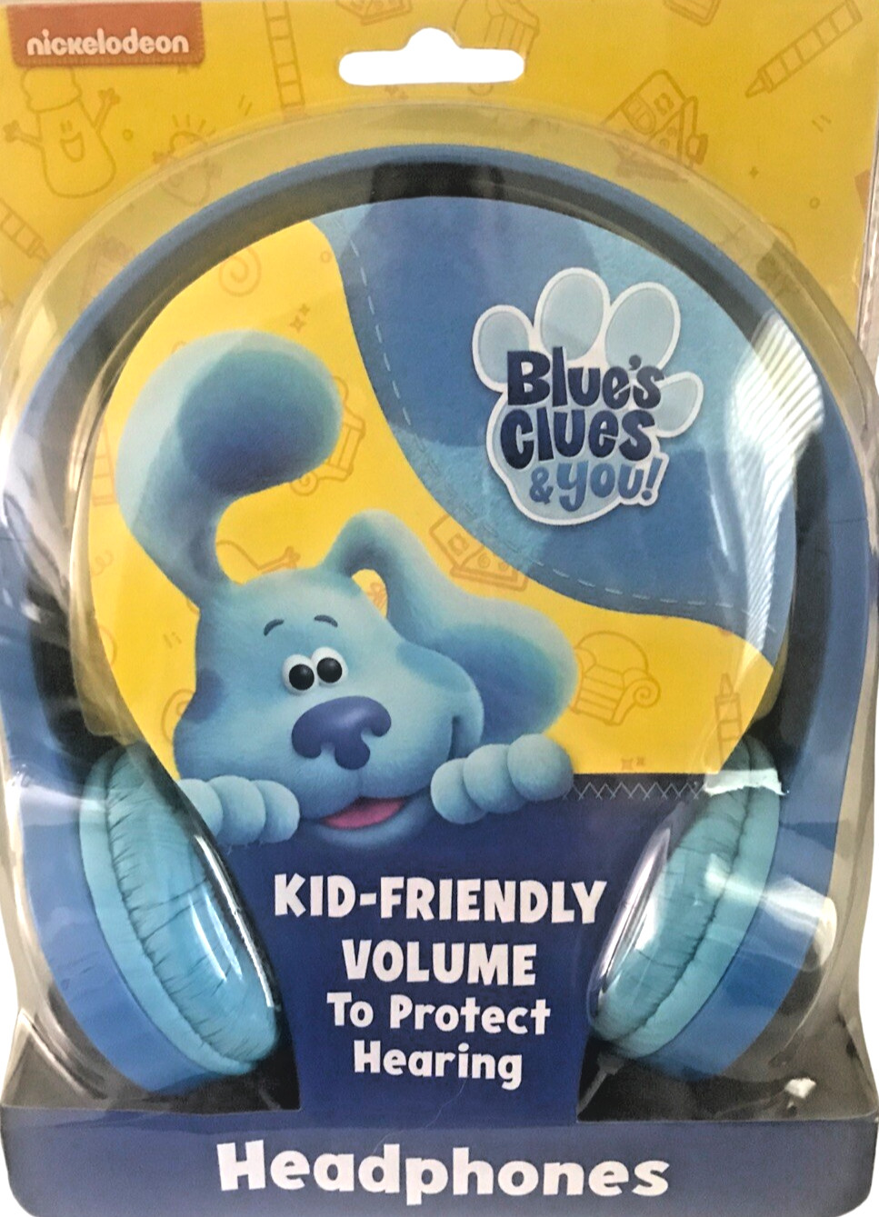Blue’s Clues Kid-Friendly Volume Headphones – Adjustable, Modern Blue