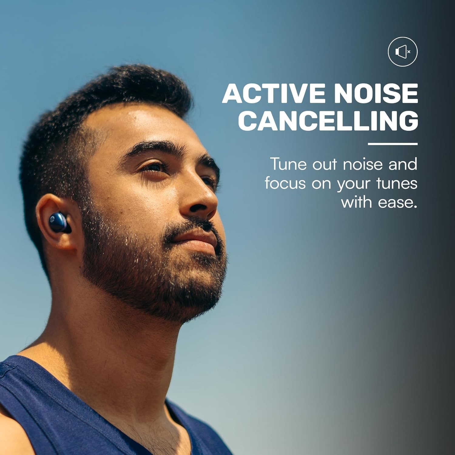 Raycon Fitness Wireless Earbuds Active Noise Cancellation RBE745-23E-PUR Purple