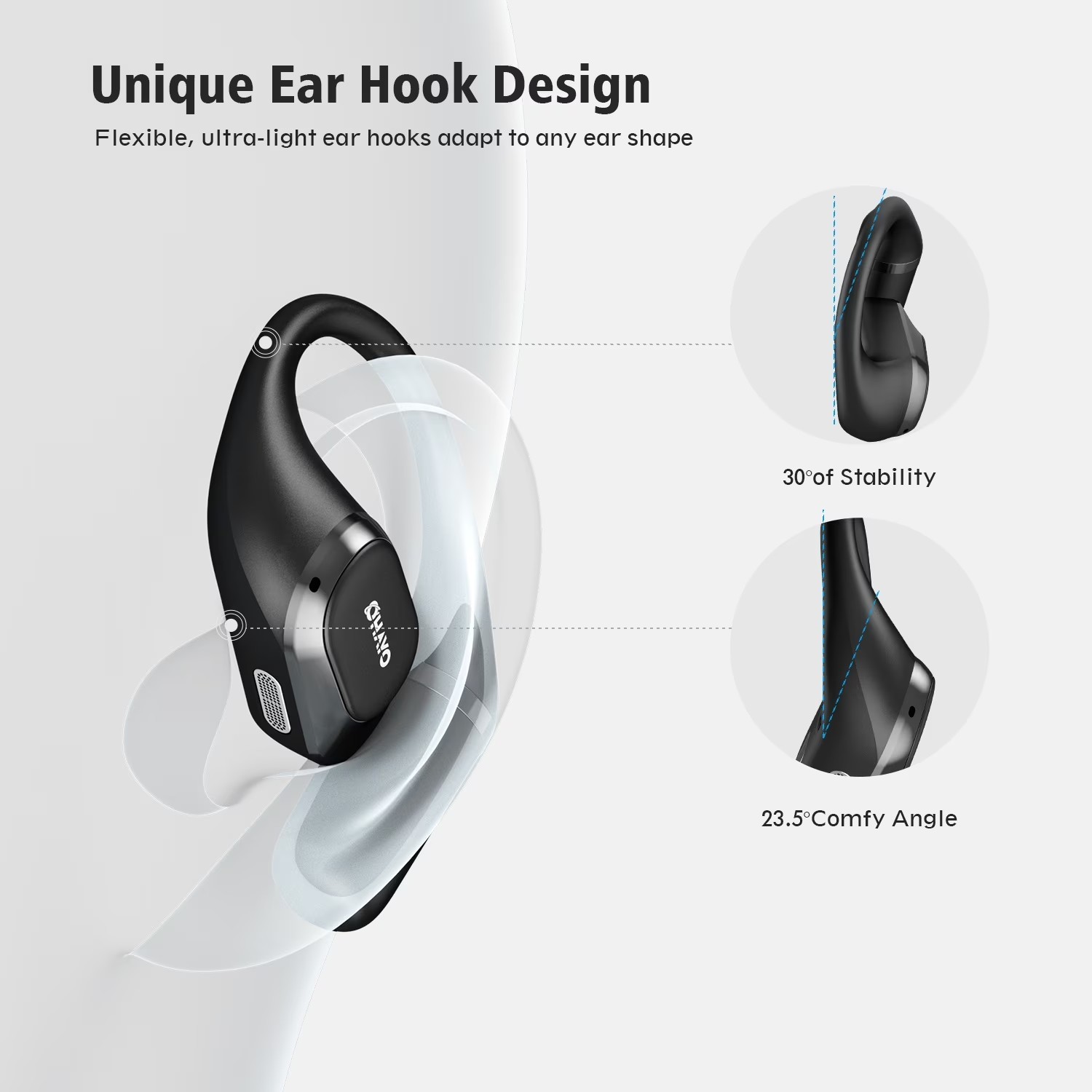 Wireless Earbud, Bluetooth 5.4, 40-Hour Battery Life, IPX6 Water Resistance