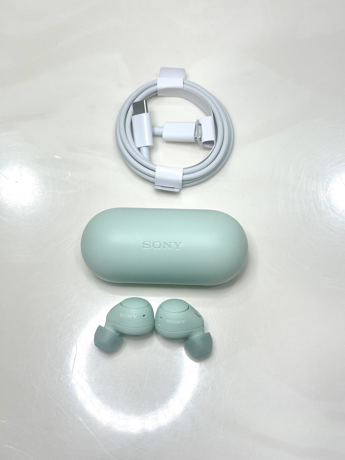 Sony WFC700N Wireless Noise Canceling in-Ear Bluetooth Earbud Headphones No Box
