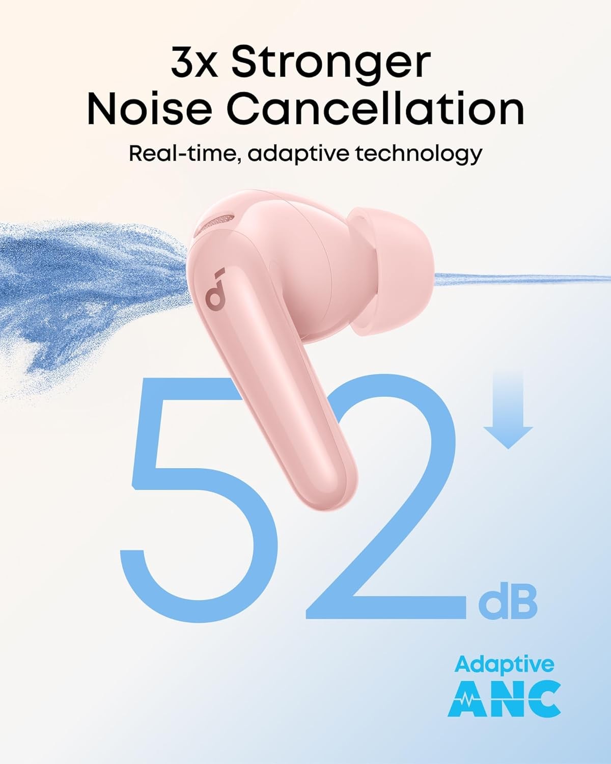 soundcore P31i Wireless Earbuds – Hi-Res Audio, Adaptive Noise Cancelling–pink