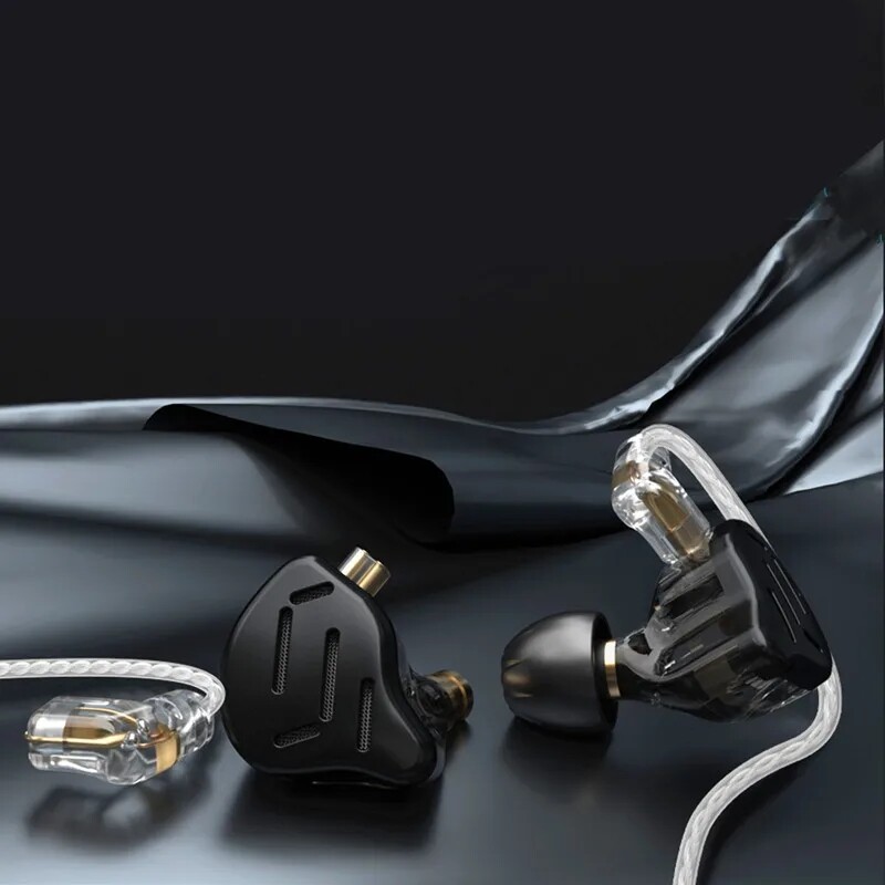 KZ ZAX 1DD+7BA 16 Units Hybrid Technology Noise Cancelling HIFI Dynamic Earphone