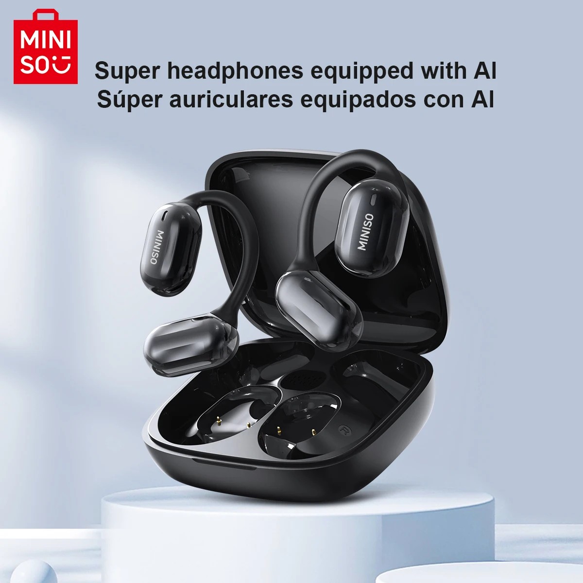 MINISO MS162 AI Bluetooth Translation Earbuds Wireless Headphones 16mm Driver