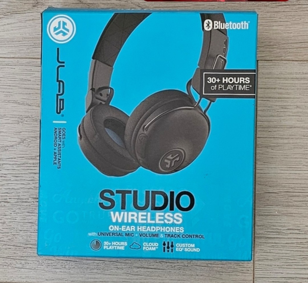 JLab Studio Wireless On-Ear Headphones 30+ Hr. Bluetooth EQ3 Sound