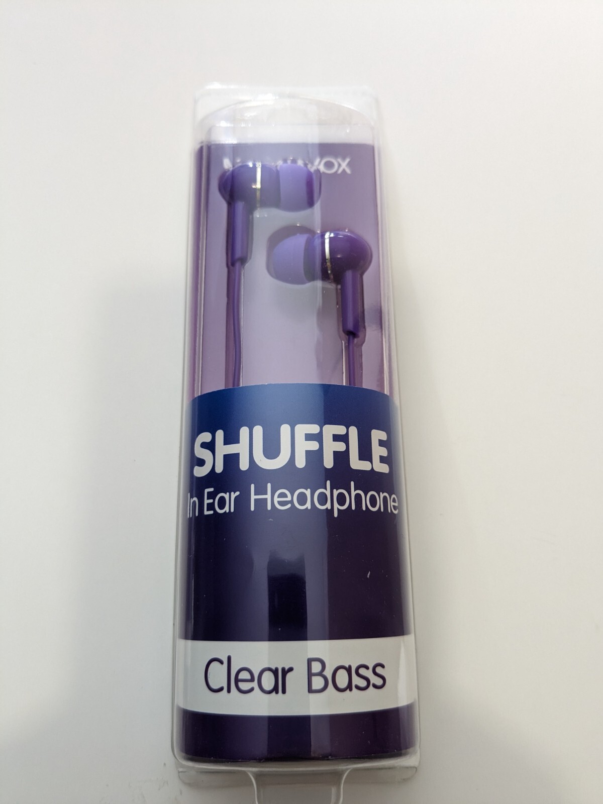 Magnavox Shuffle In Ear Headphone Clear Bass Purple 2 pack