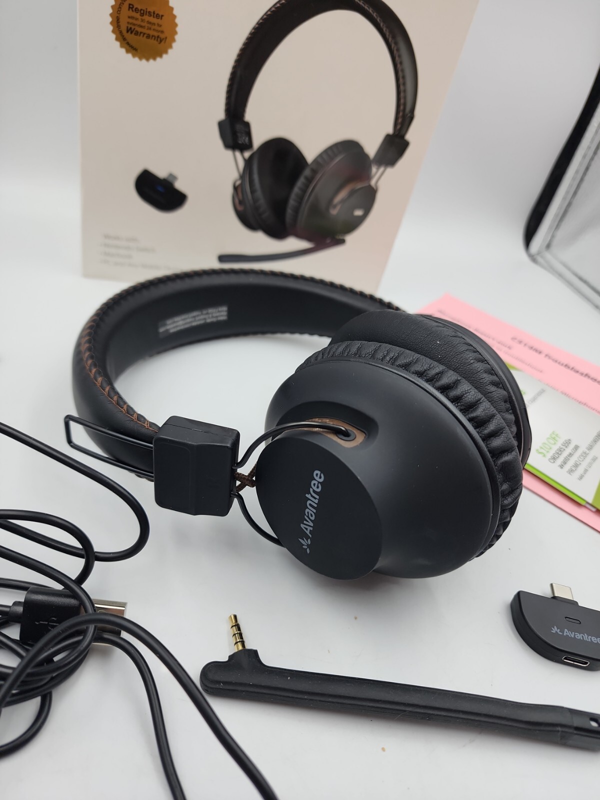 Avantree C519M PNP Noise Cancelling Gaming Headset W/ Microphone -NO DELAY USB-C