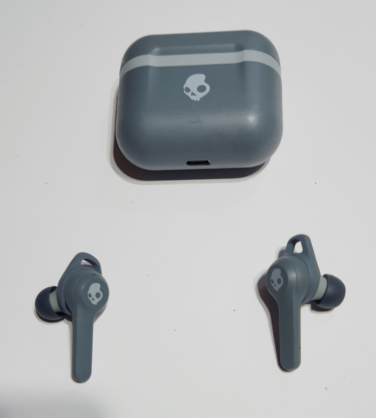 OEM Gray Skullcandy INDY EVO True Wireless Headphones with Case S2IVW with WINGS