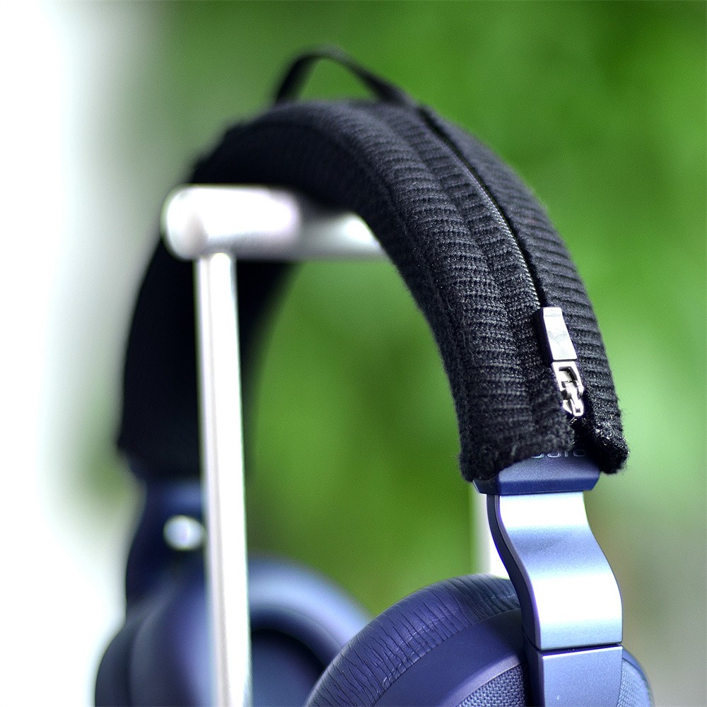 Headphone Headband Cover Knitted Zipper Cushion Protective Pad Head Headstock
