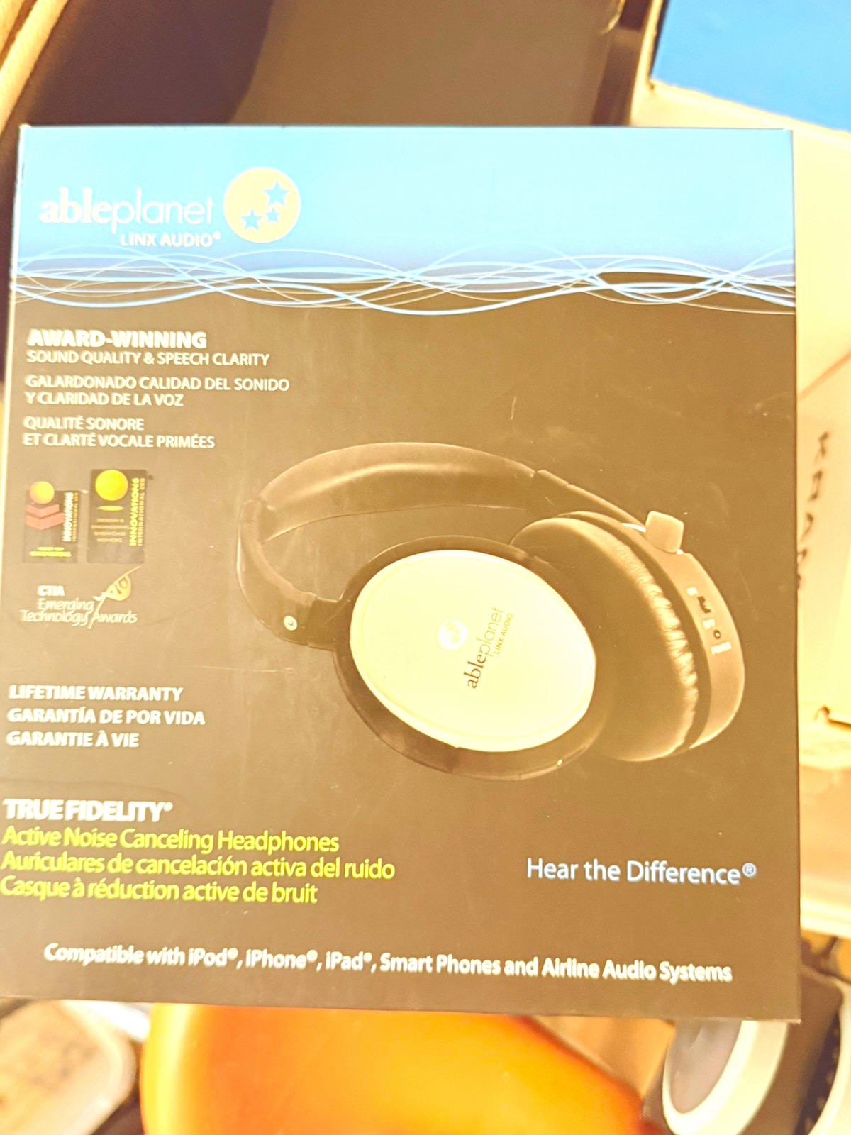 Able Planet Linx Audio True Fidelity NC350SCST ANC Mic Foldable Black/Silver