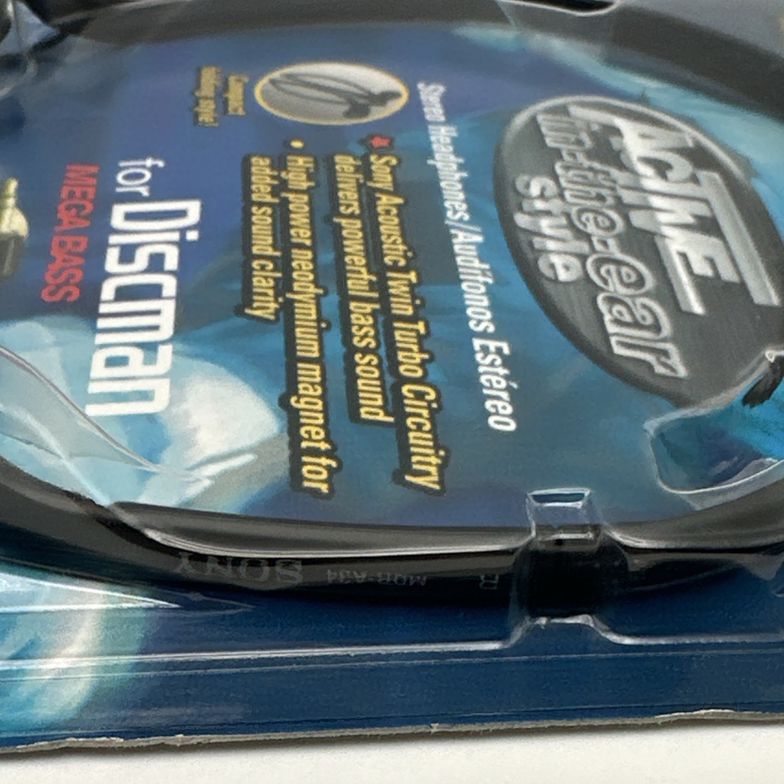 Sony Stereo Headphones for Discman Mega Bass New Old Stock 1998 MDR-A34L Sealed