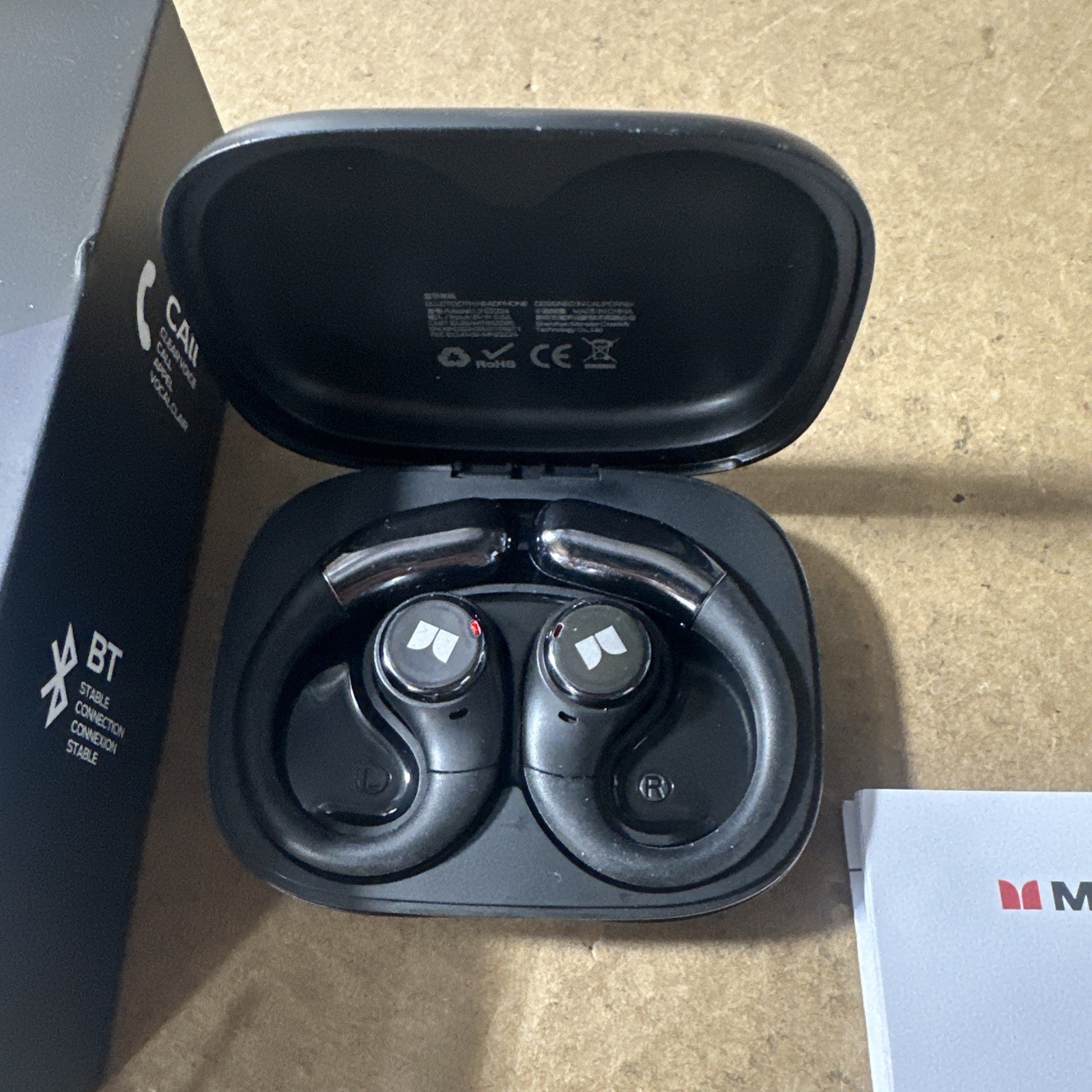 Monster Open Ear AC336 Headphones, Bluetooth 6.0 Wireless Earbuds Audio- Used