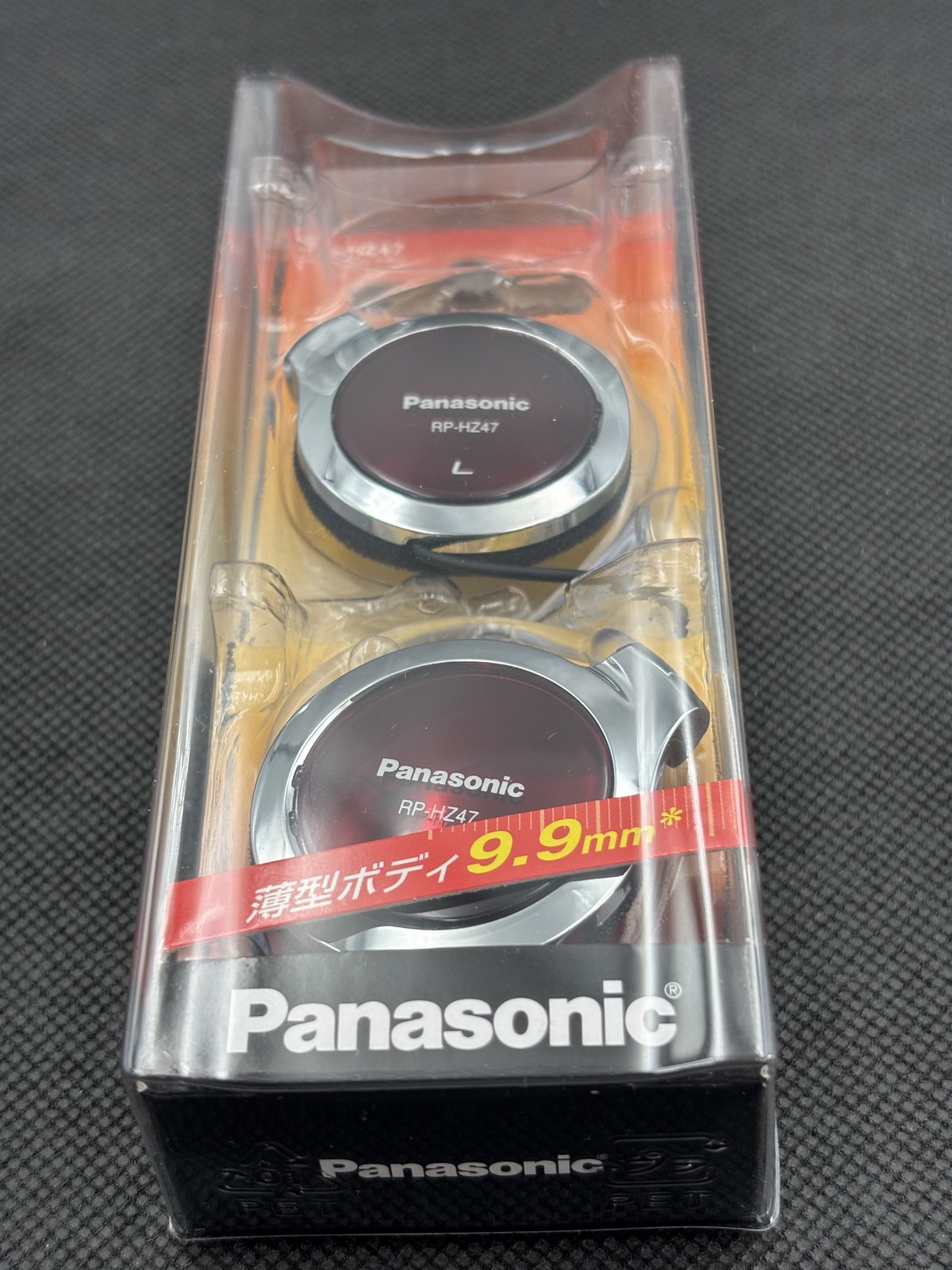 Panasonic Clip Earphone Headphone RP-HZ47-R 9.9mm Red NEW