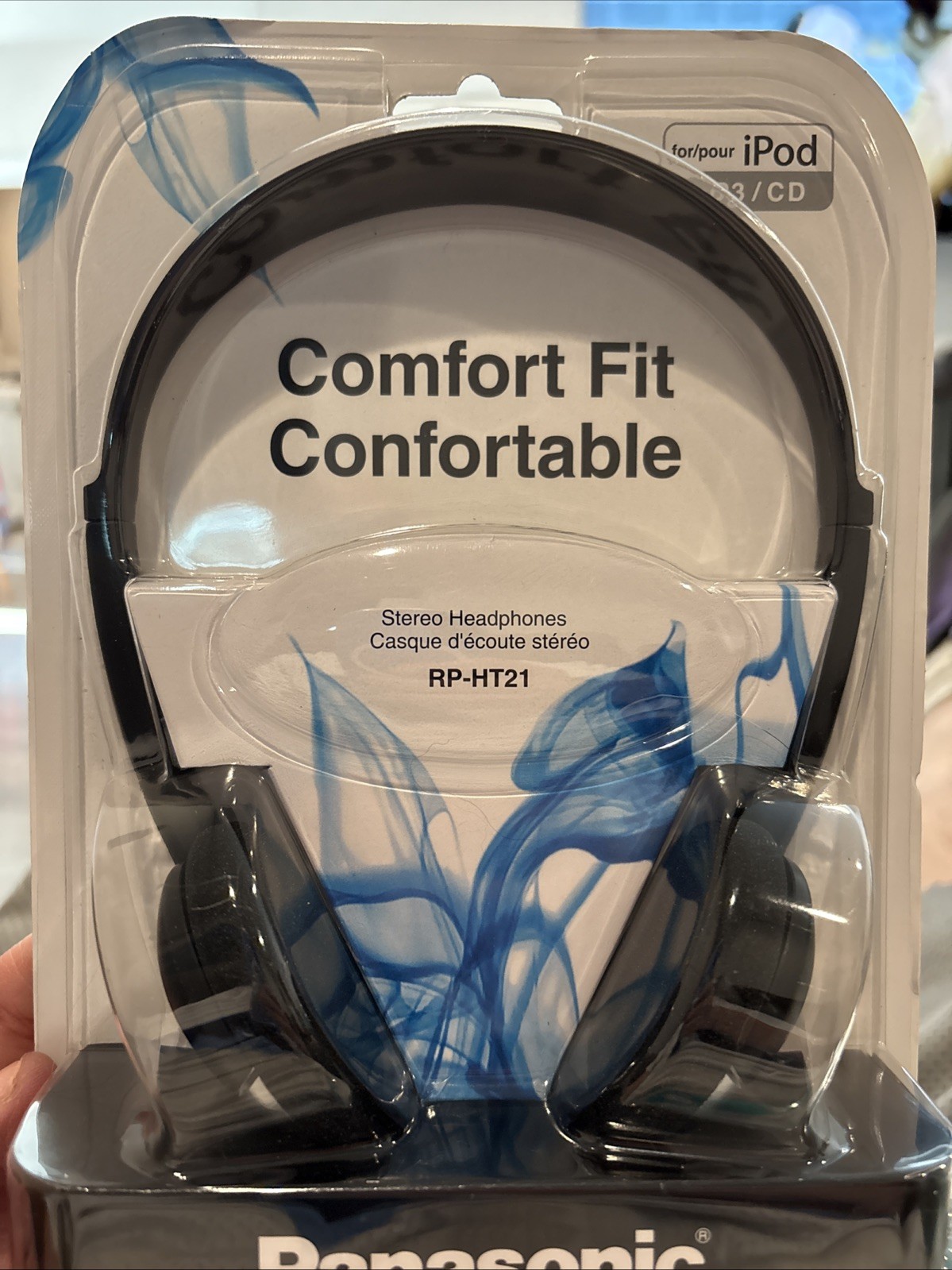 Panasonic Comfort Fit RP-HT21 Stereo Headphones For iPod CD 3.5 mm Plug Sealed