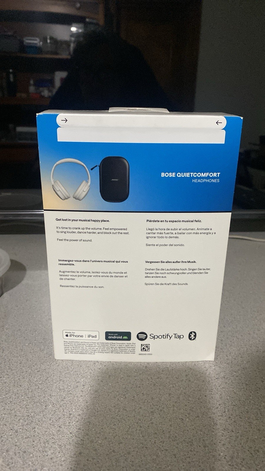 NEW Bose – QuietComfort Ultra Wireless Noise Canceling Over-the-Ear -White Smoke