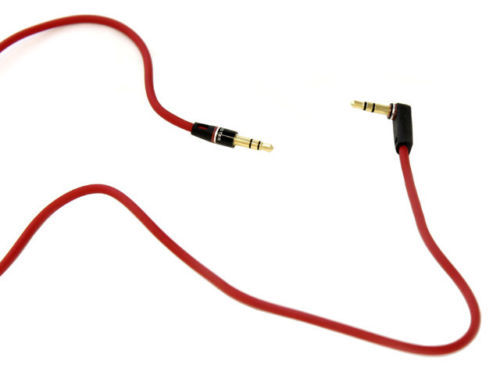 Beats Monster Replacement L Plug Audio Cable 4 ft 3.5mm Headphones