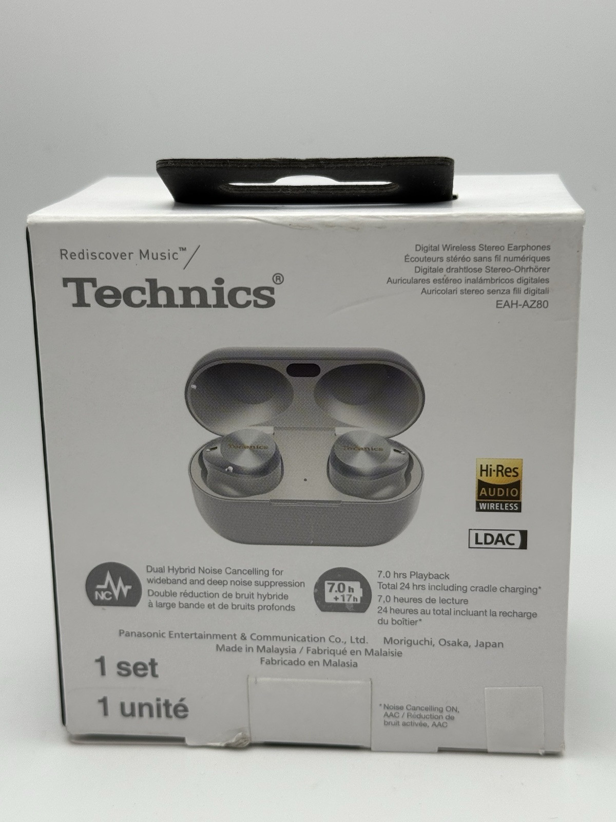 Panasonic Technics EAH-AZ80 Silver Premium True Wireless Earbuds Noise Canceling
