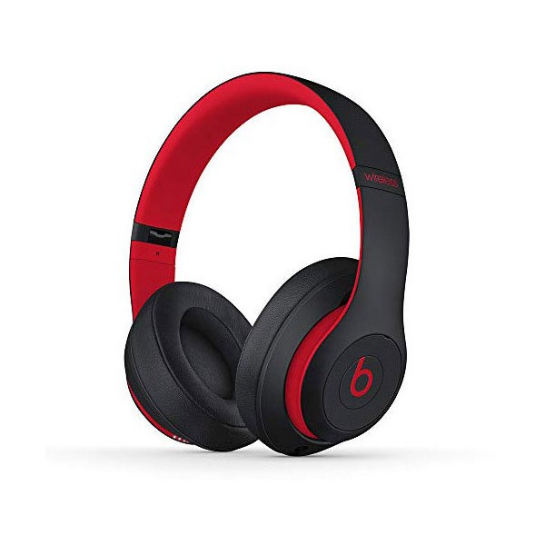 Beats Studio3 Wireless Over Ear Headphones – Defiant Black/ Red (Latest Model)