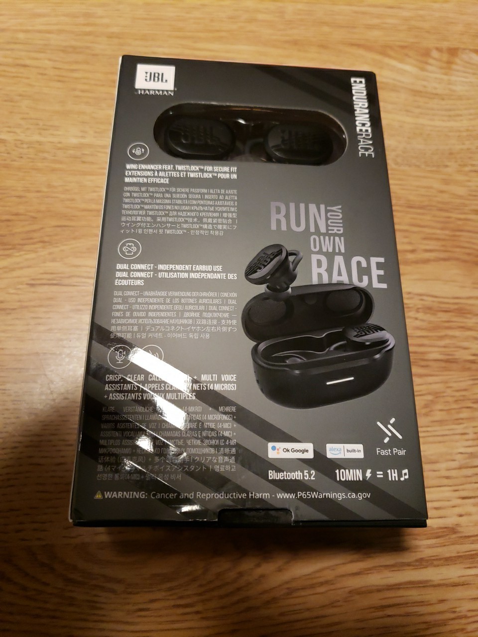 JBL Endurance Race TWS True Wireless In-Ear Sport Headphones – Black