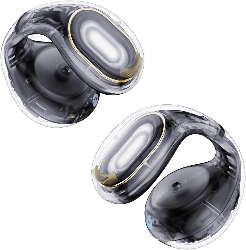 C30i by Anker, Open-Ear Earbuds, Clip-On Headphones, Lightweight Clarity Black
