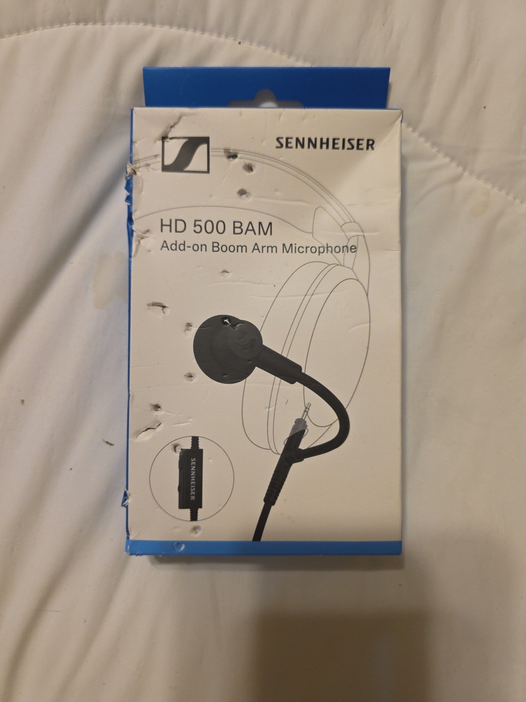 Sennheiser HD 500 BAM Boom Microphone 3.5mm Mute Volume Gaming. NEW