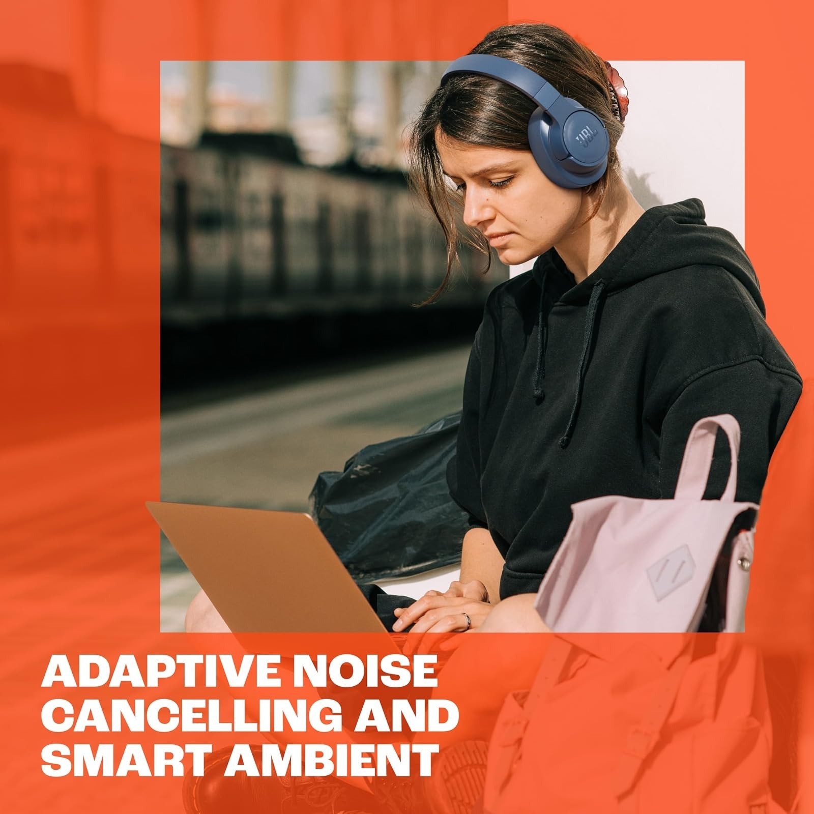 JBL Tune 770NC Wireless Over-Ear Headphones – Adaptive Noise Cancelling