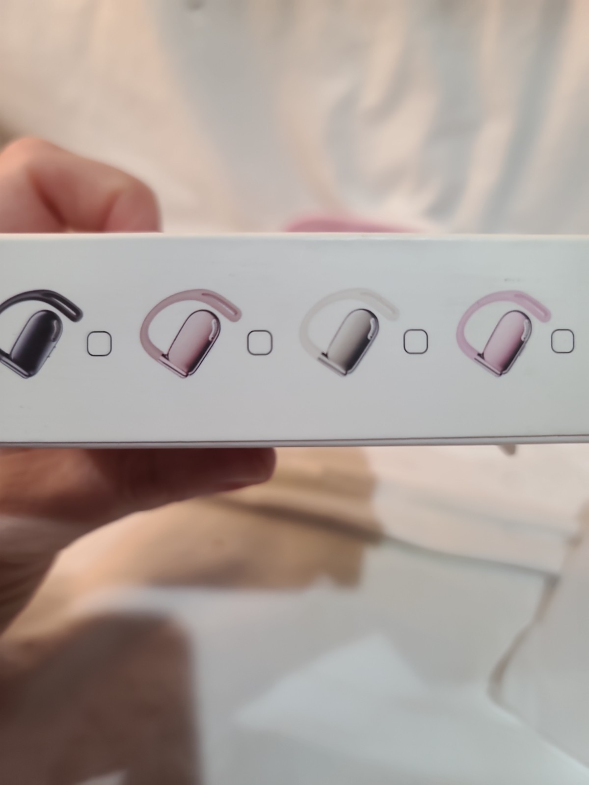 QJF Q11 Open Ear Earbuds Pink for Women, Bluetooth 5.4 Wireless Headphones