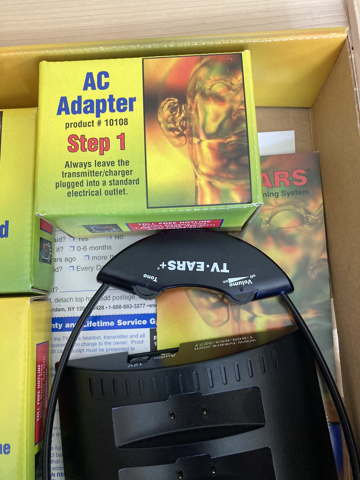 TV Ears+ Sound Booster Headphones 95 KHz .