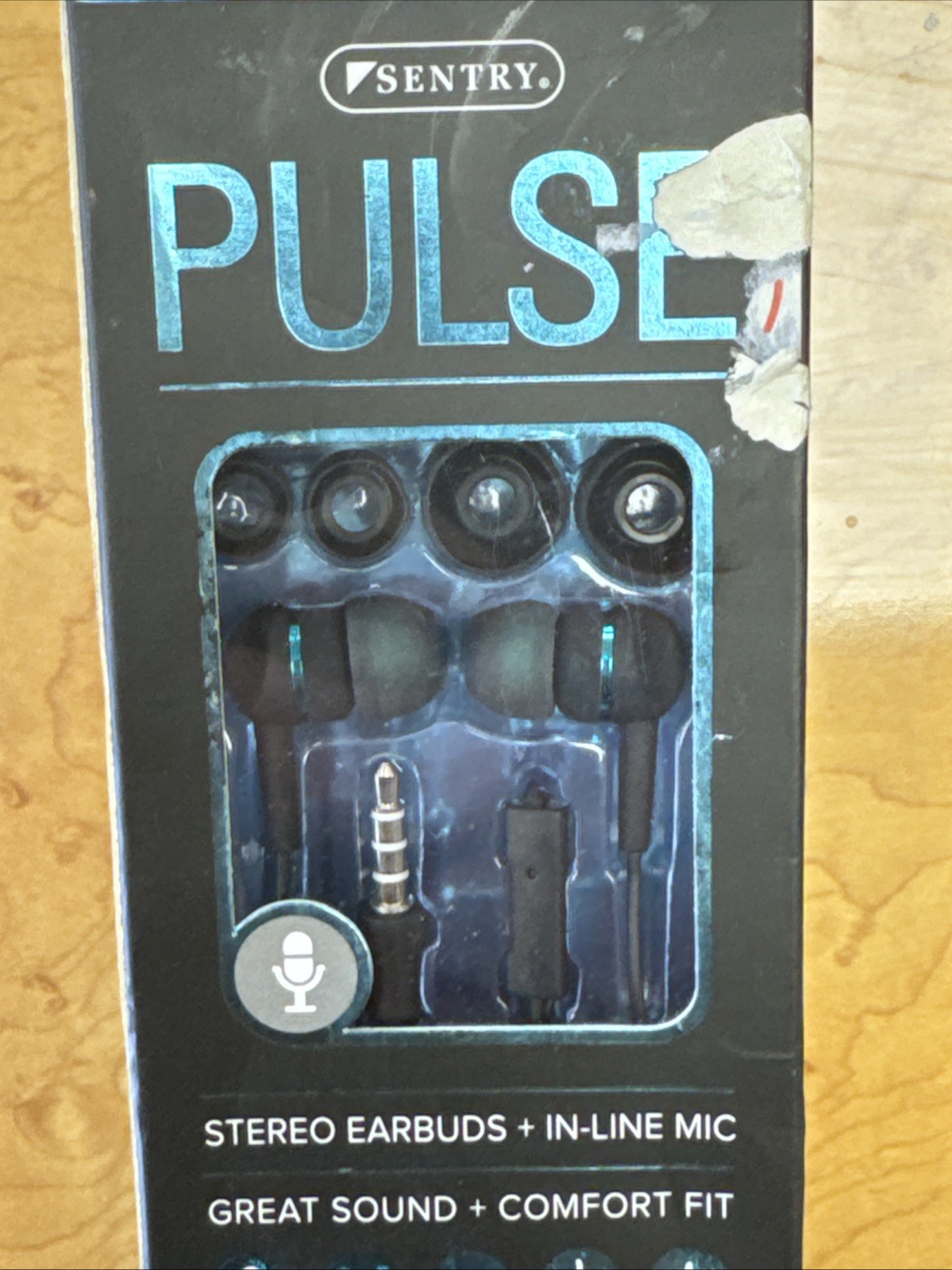 Sentry ear Buds, Hand Free Mic, 3.5mm plug, tangle free