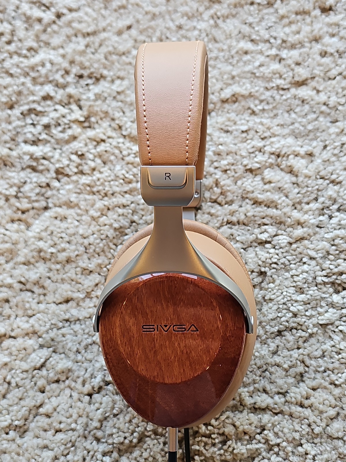 SIVGA SV021 Robin Over-Ear Closed-Back Wood Headphones 50mm HiFi Wired